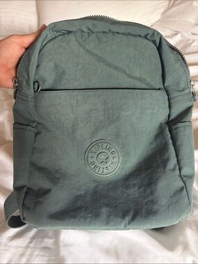 Kipling Compact Backpack in Sage Green